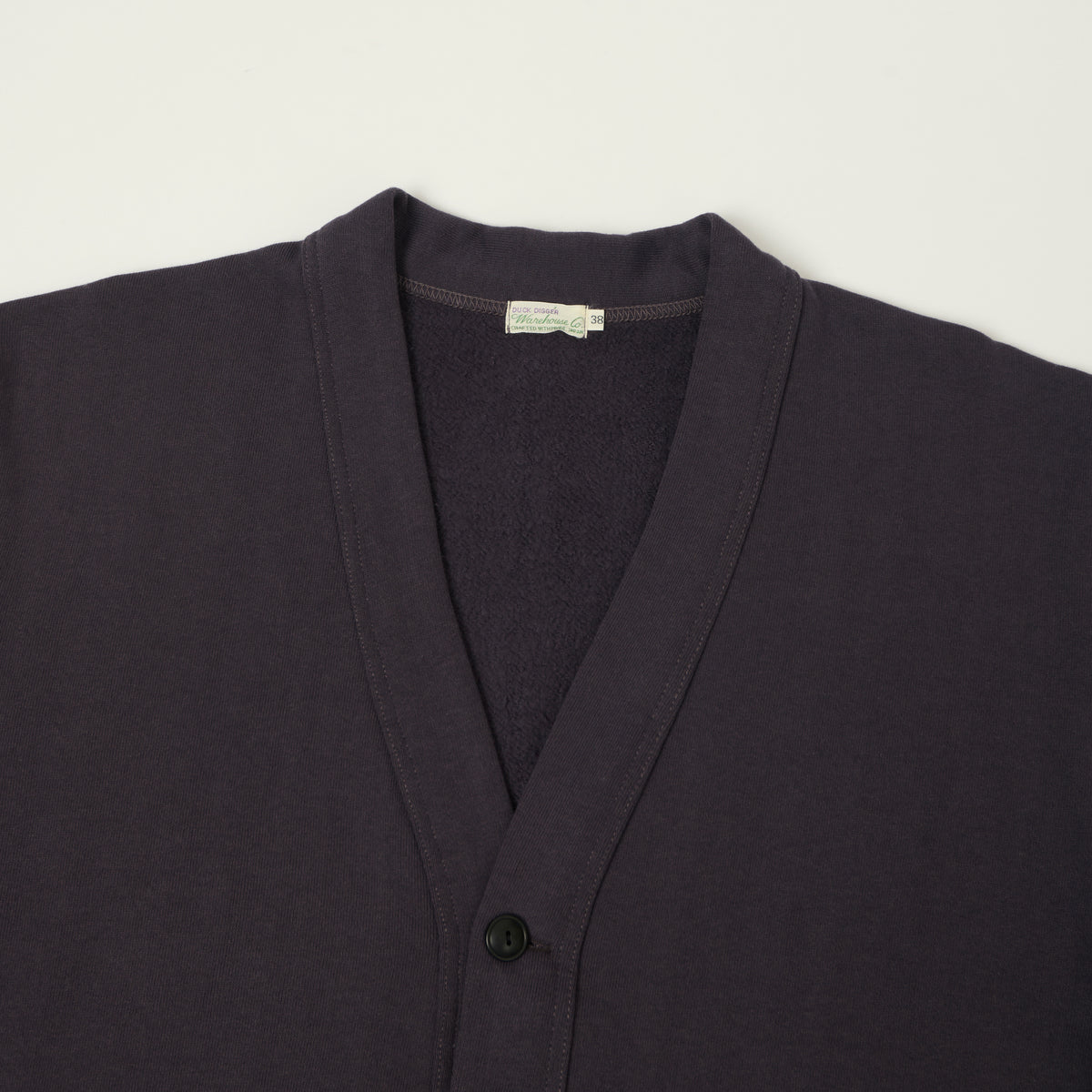 Warehouse & Co 'Duck Digger' 498 Sweat Cardigan - Dark Navy