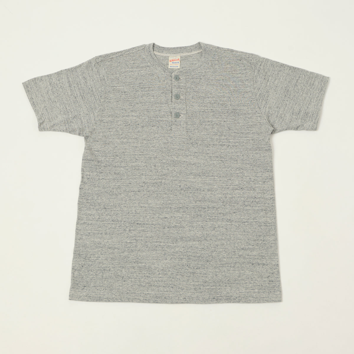 Whitesville Classic Henley T-Shirt - Heather Grey
