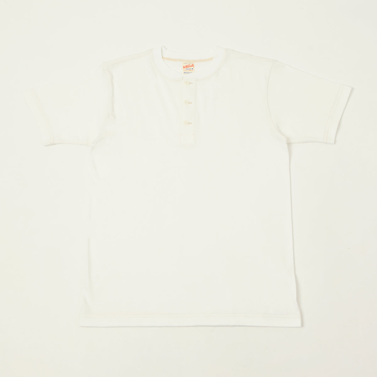 Whitesville Classic Henley T-Shirt - Off White