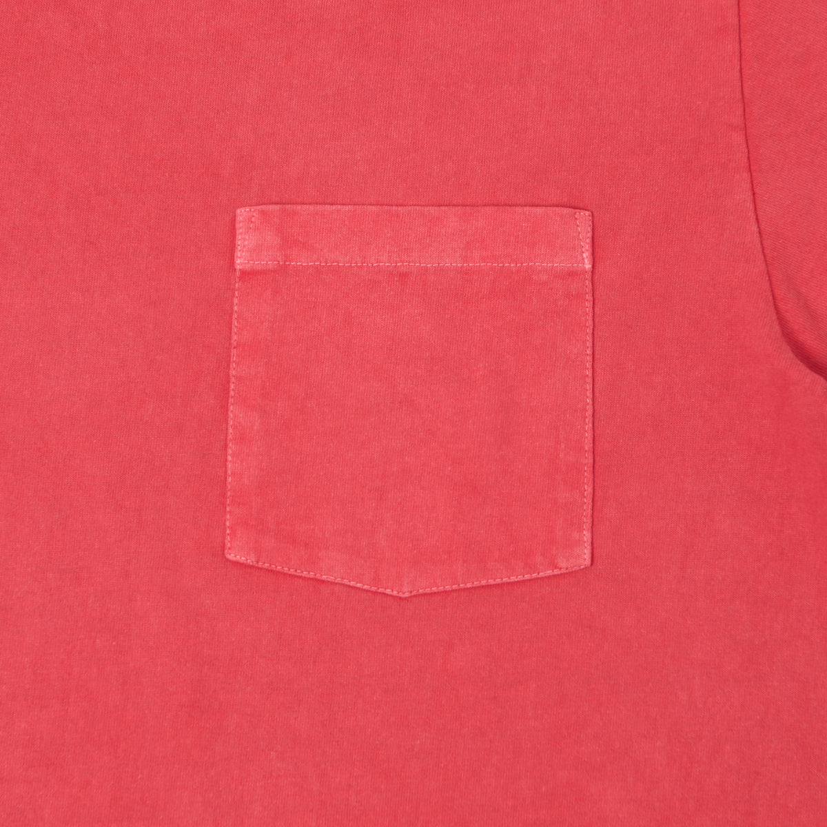 Whitesville Pigment Dye Pocket T-Shirt - Red