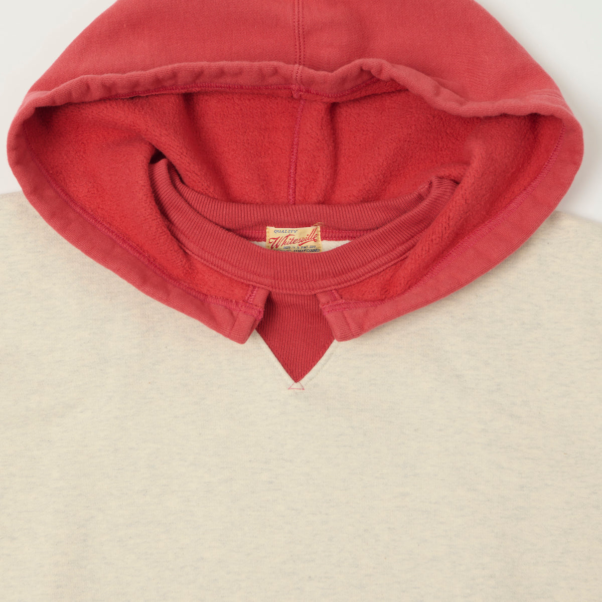 Whitesville 'After Hood' Sweatshirt - Heather Grey/Red