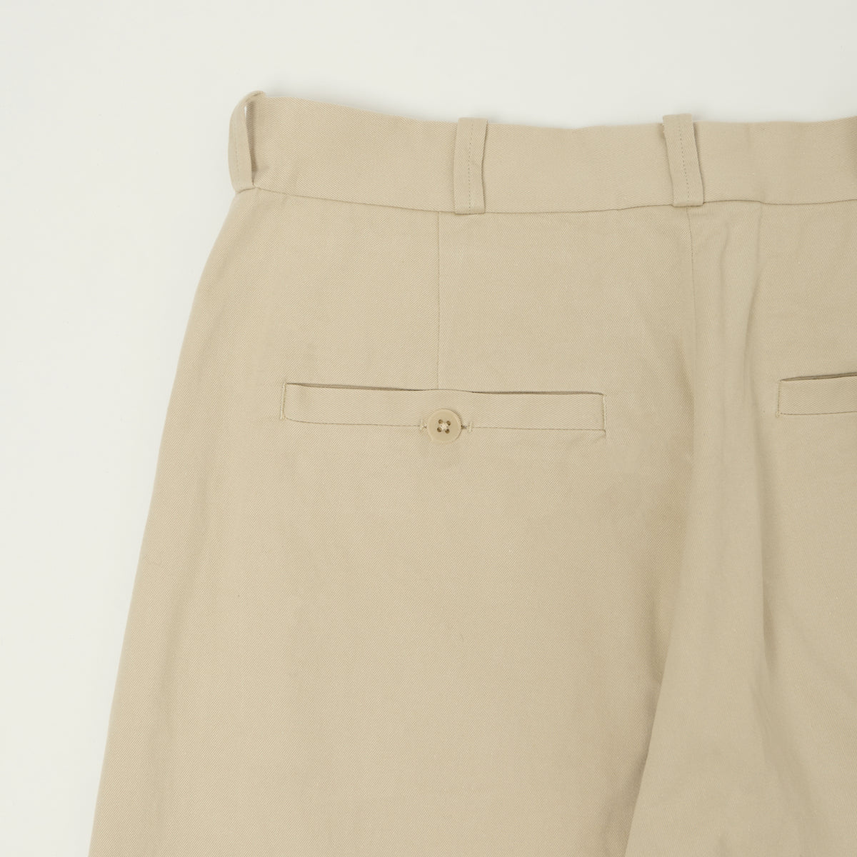 YAECA Wide Leg Classic Chino - Beige