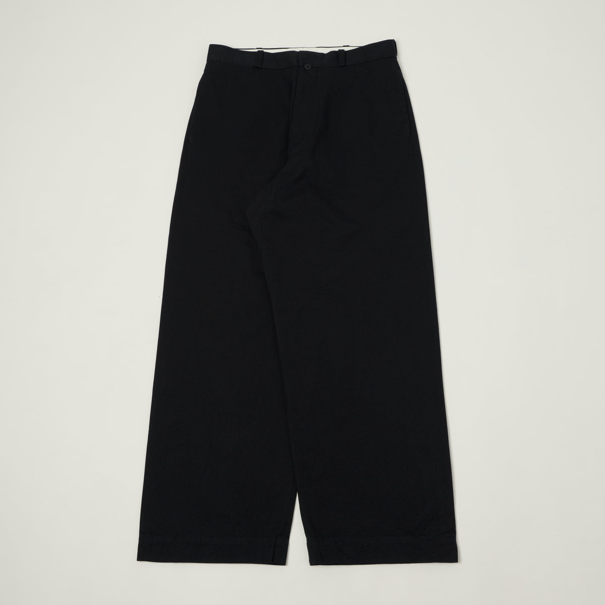 YAECA Wide Leg Classic Chino - Navy