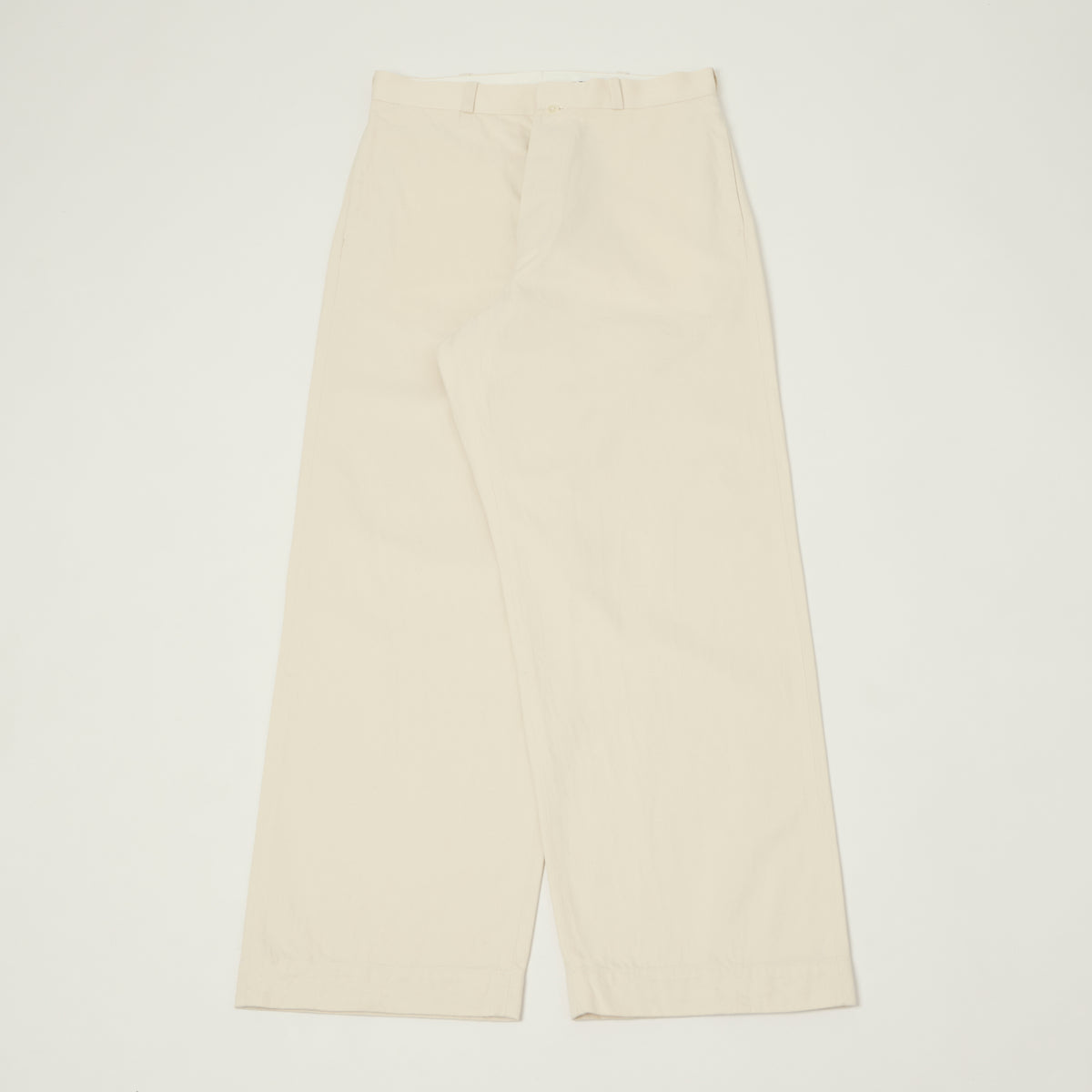 YAECA Wide Leg Classic Chino - White