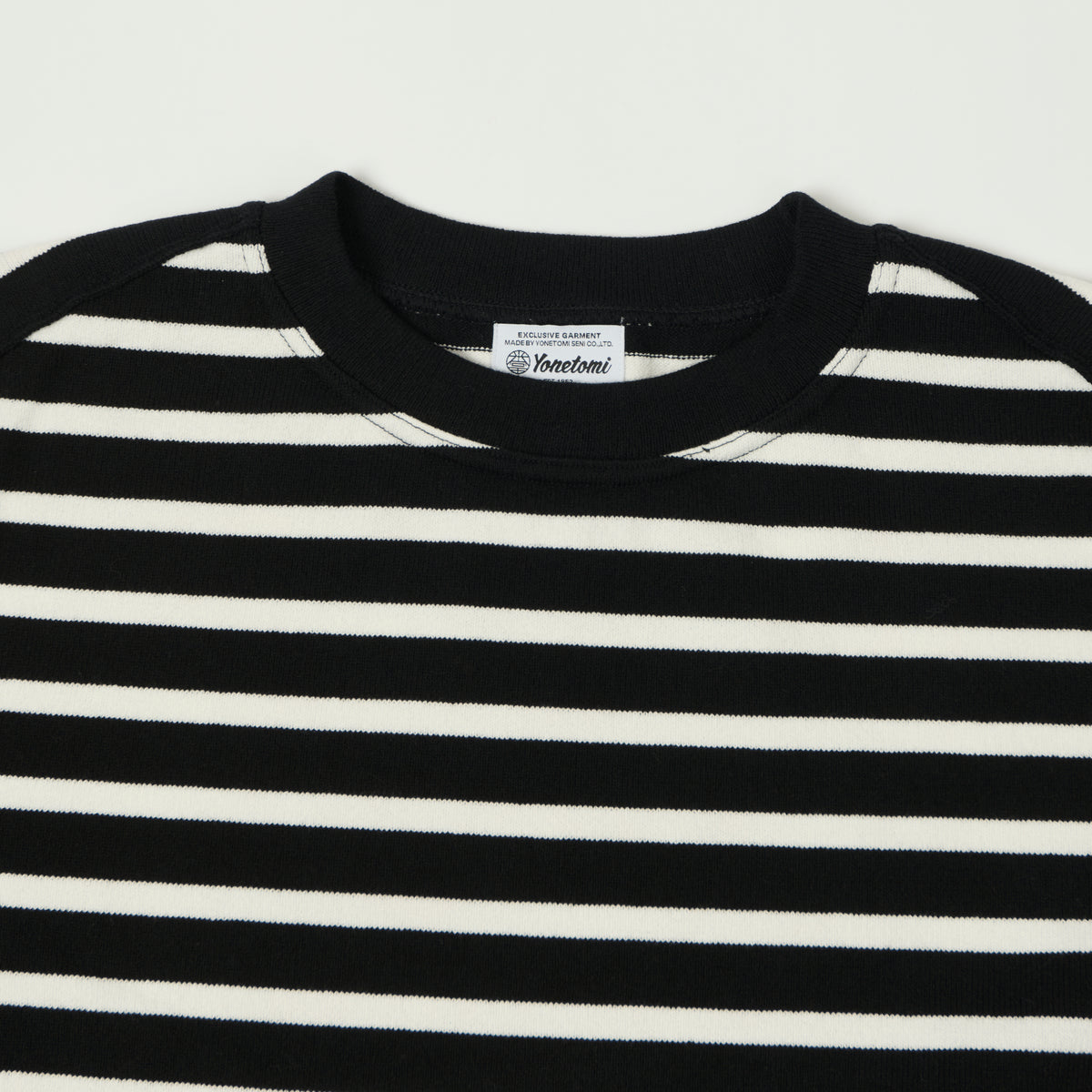 Yonetomi 'New Basic' Basque Stripe Pullover - Black/White
