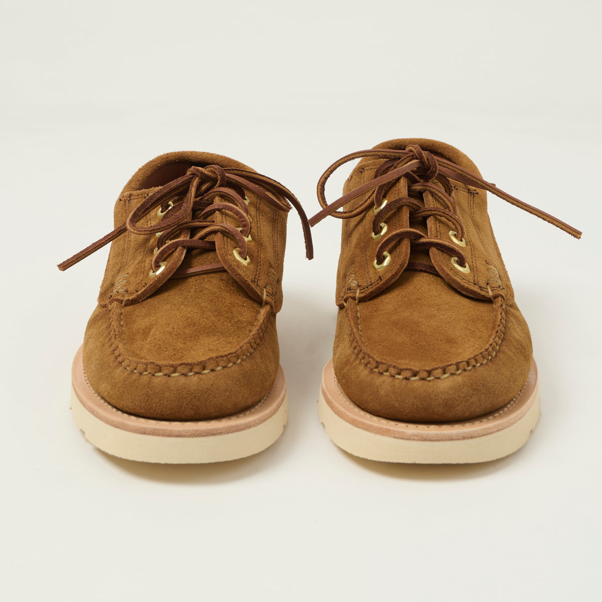 Yuketen Angler Moc Hex Eye Shoe - FO G Brown