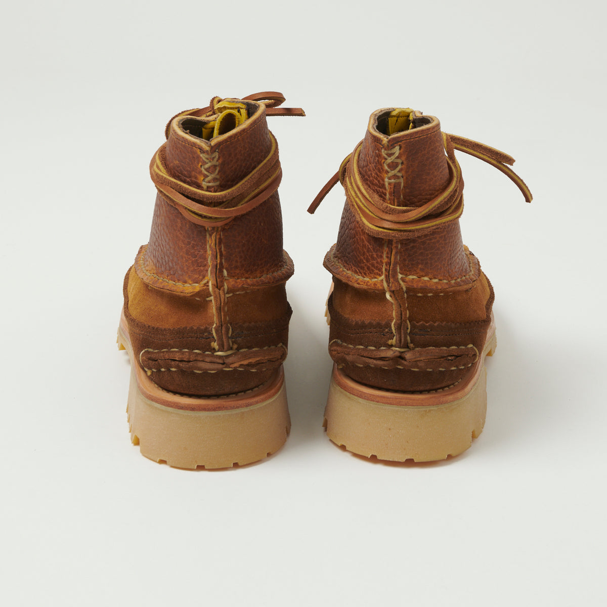 Yuketen All Handsewn Maine Guide 6 Eye DB Boot - Brown Multi