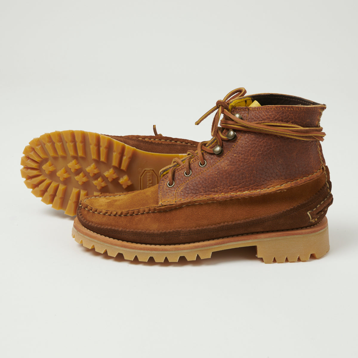 Yuketen All Handsewn Maine Guide 6 Eye DB Boot - Brown Multi