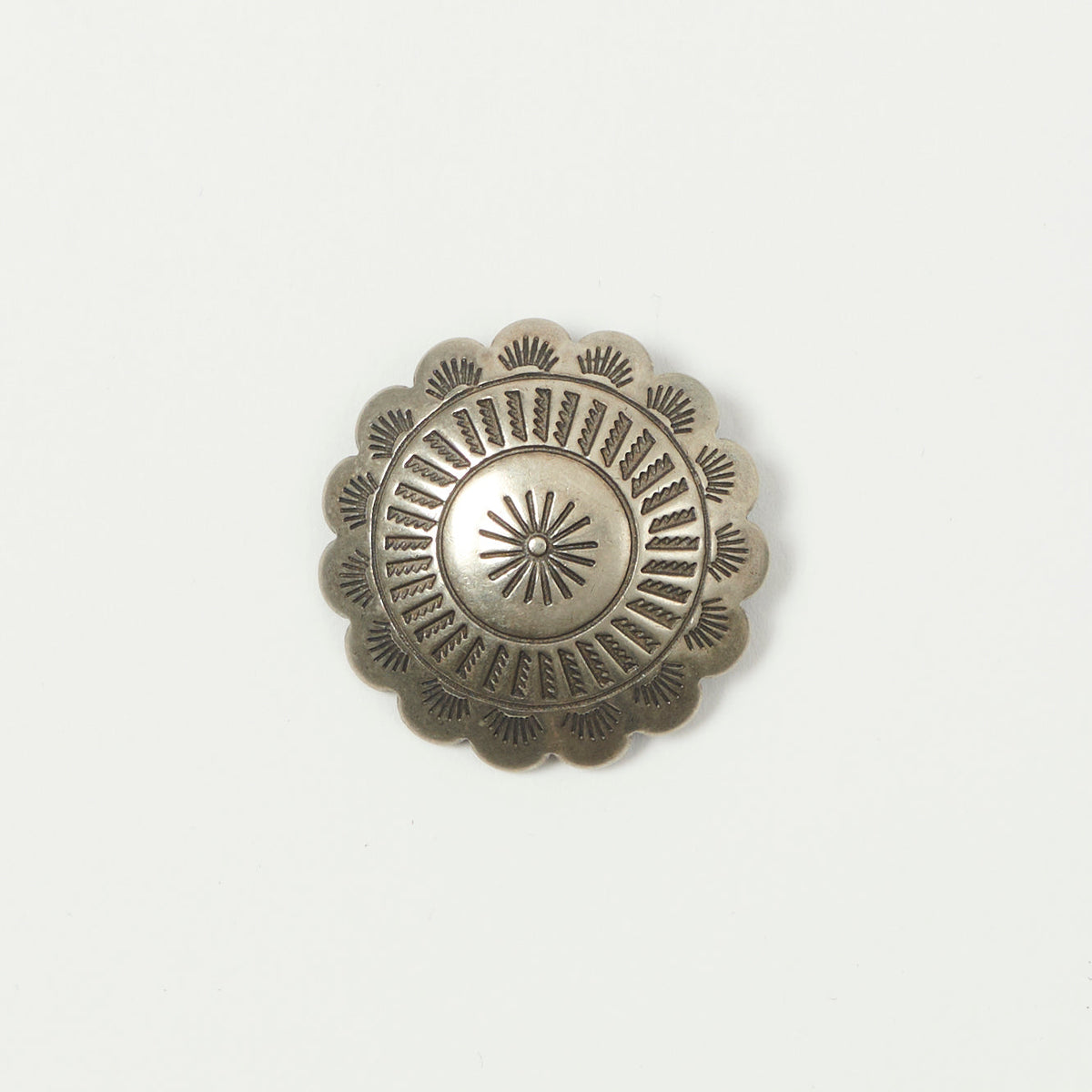 Yuketen 1 1/4" Concho Pin  - Nickel Silver
