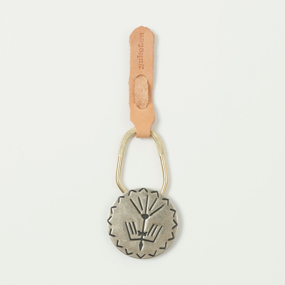Yuketen Concho Key Chain - Nickel Silver