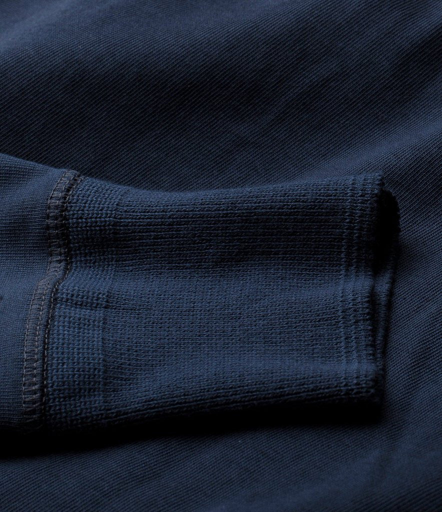 Merz b. Schwanen 'The Originals' 206 Long Sleeve Henley - Ink Blue