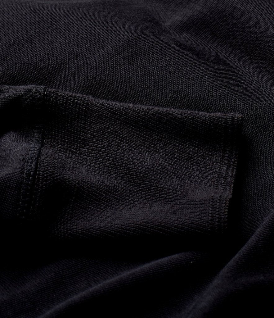 Merz b. Schwanen 'The Originals' 206 Long Sleeve Henley - Deep Black