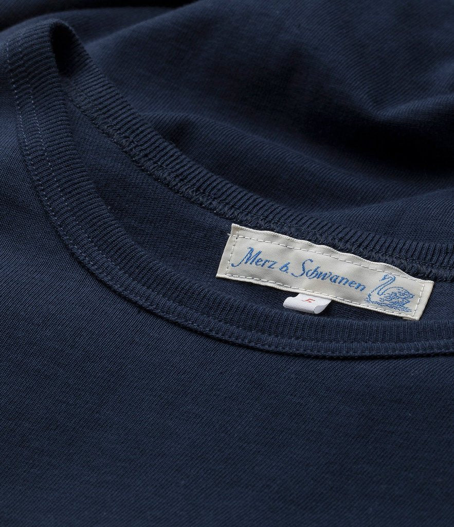 Merz b. Schwanen 'The Originals' 215 Classic T-Shirt - Ink Blue