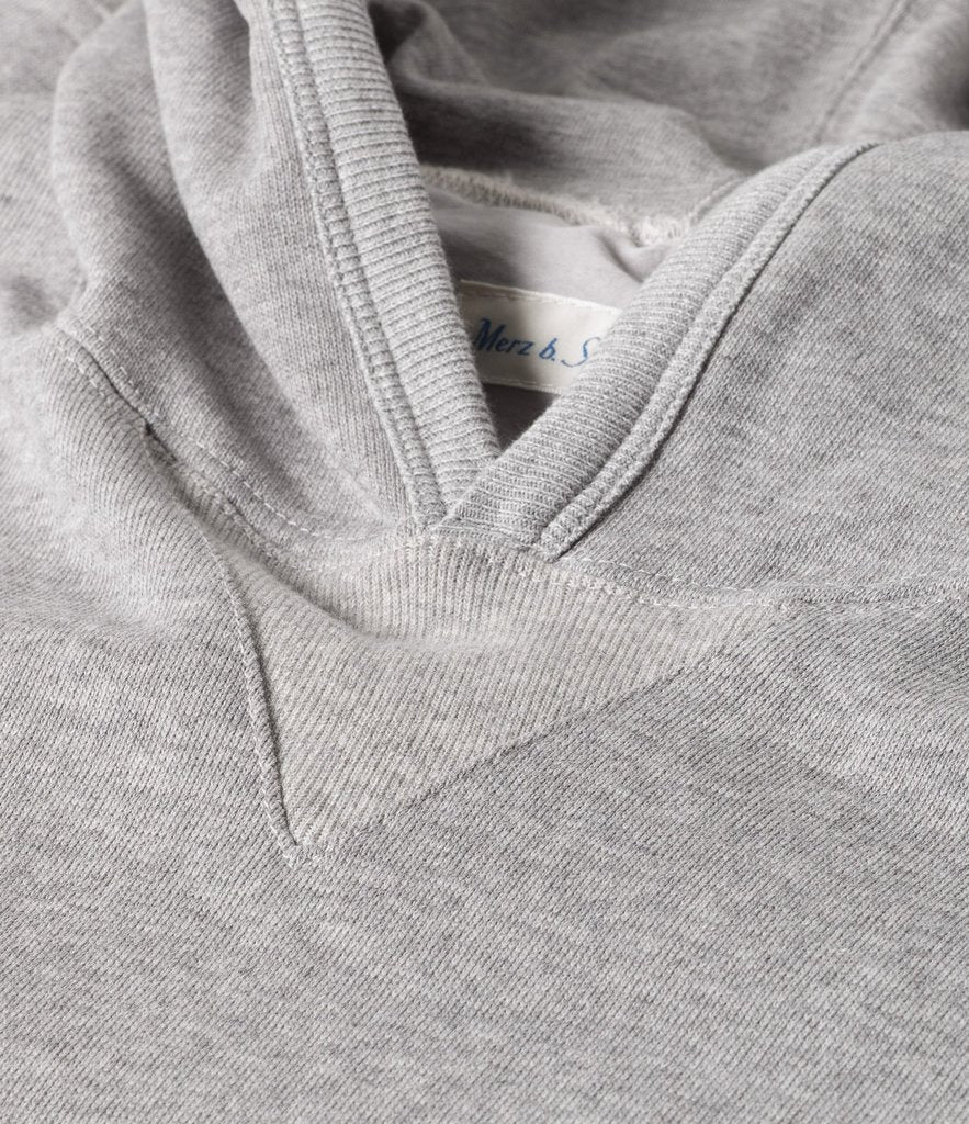 Merz b. Schwanen 'The Originals' 382 Hooded Sweatshirt - Grey Melange