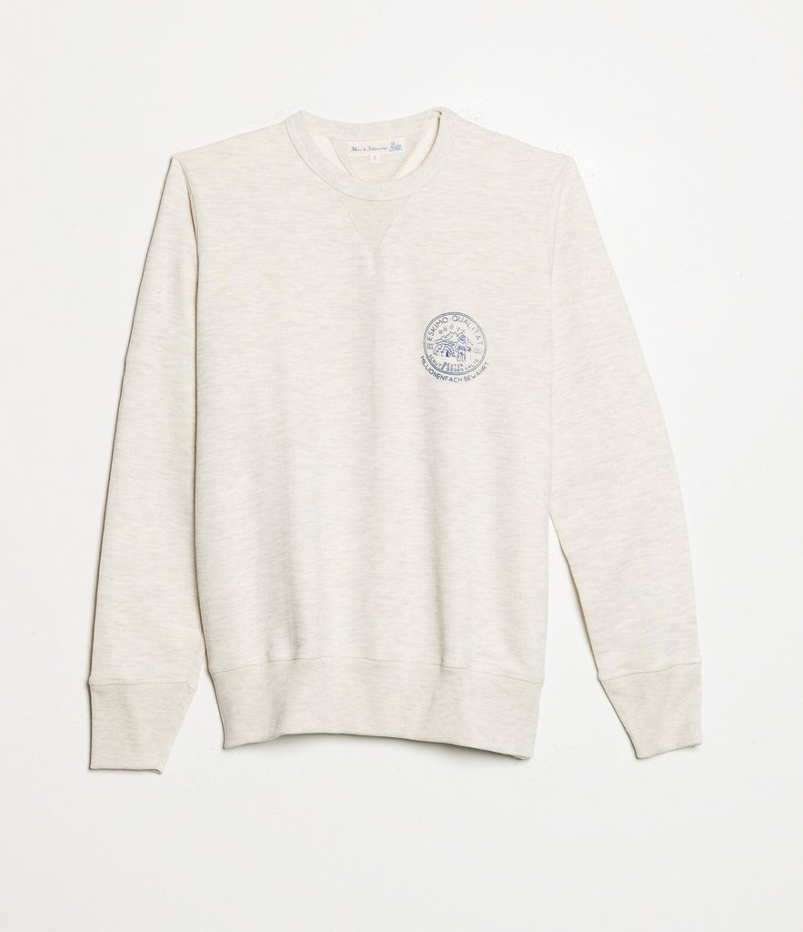 Merz b. Schwanen 'The Originals' 344 Eskimo Print Sweatshirt - Nature Melange