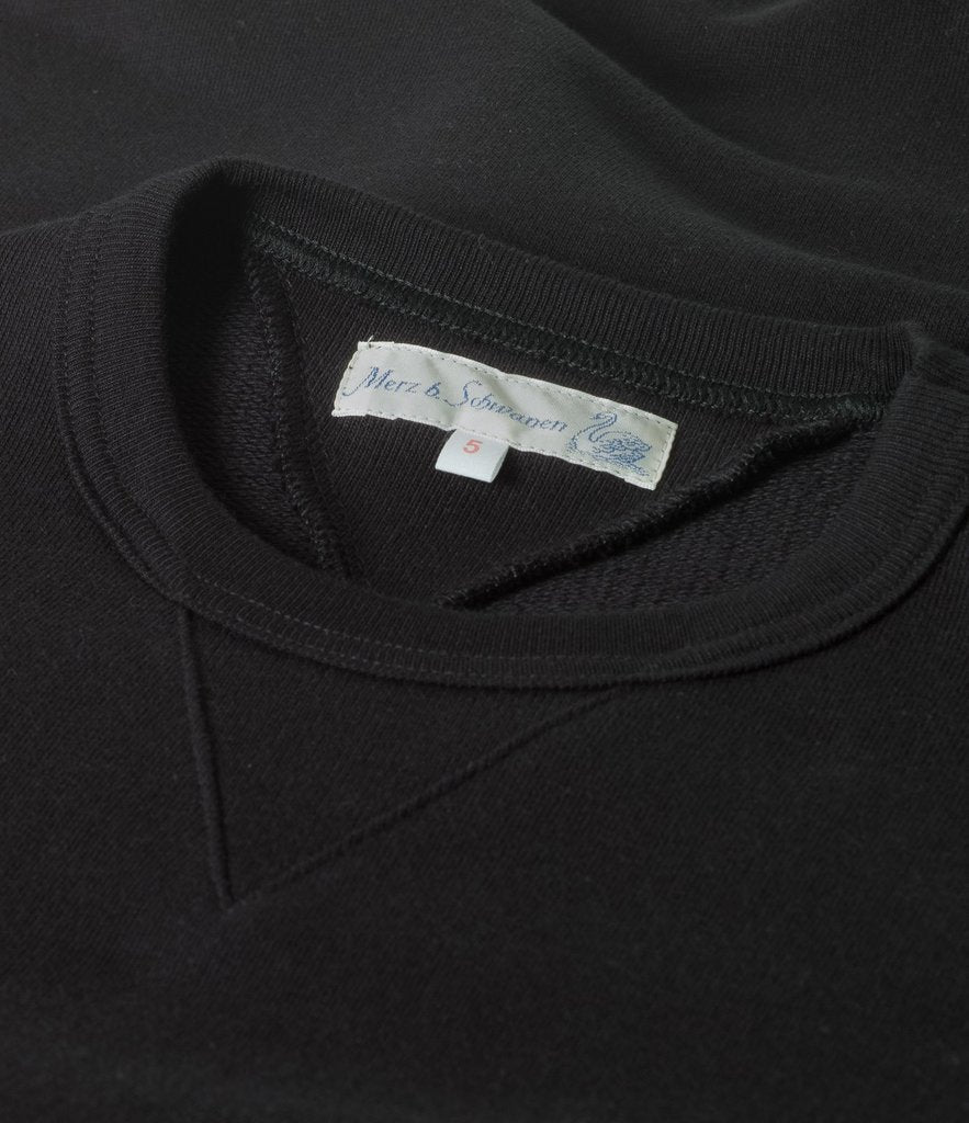 Merz b. Schwanen 'The Originals' 346 Classic Sweatshirt - Deep Black