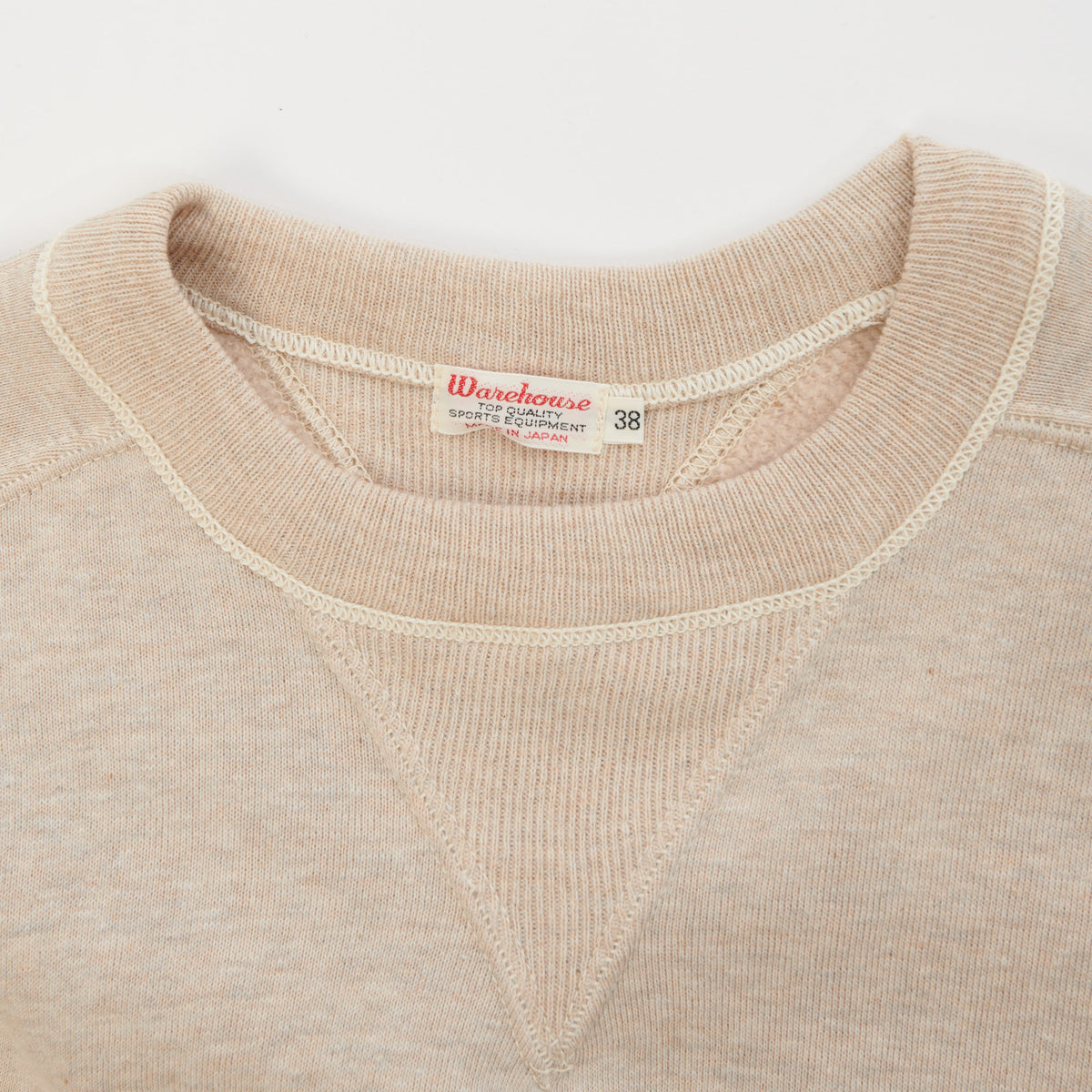 Warehouse & Co 404 Freedom Sleeve Sweatshirt - Oatmeal