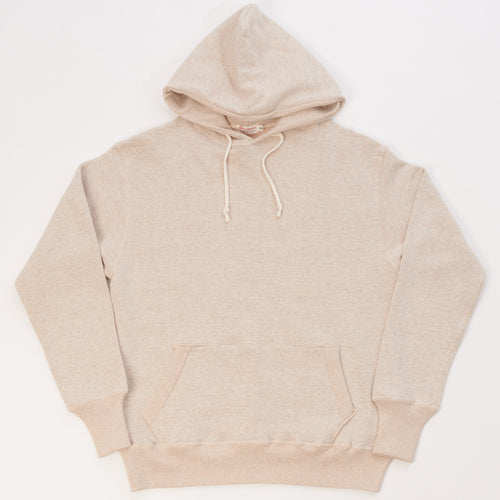 Warehouse & Co 450 Two Needle Hooded Sweatshirt - Oatmeal