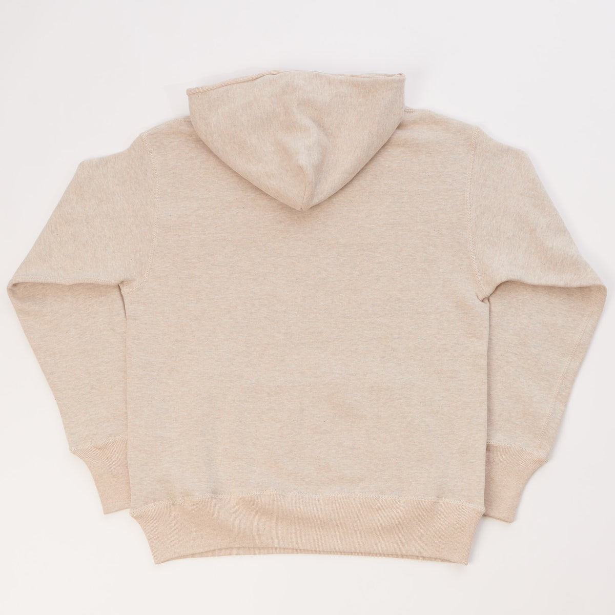 Warehouse & Co 450 Two Needle Hooded Sweatshirt - Oatmeal