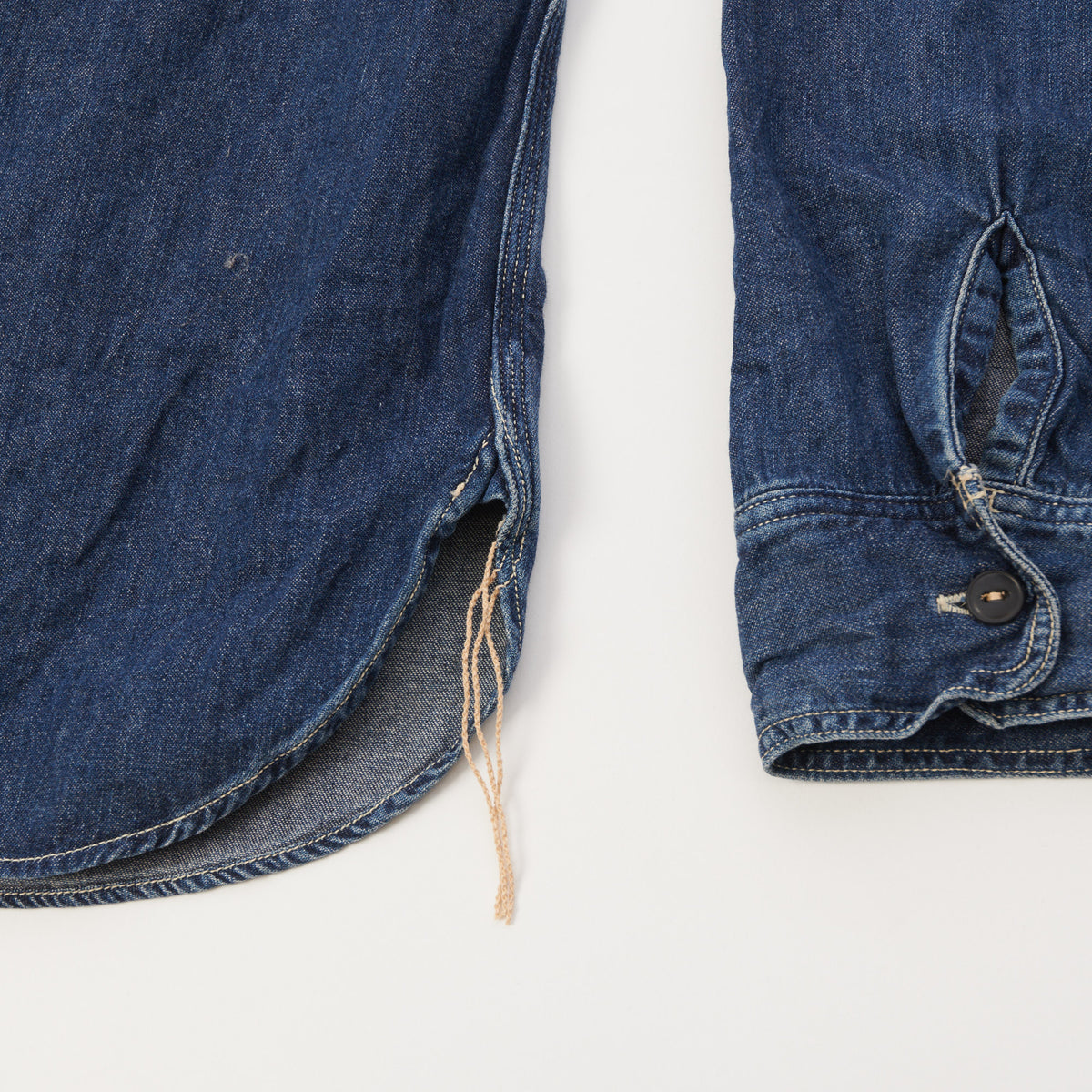 Spellbound Denim Work Shirt - Mid Wash