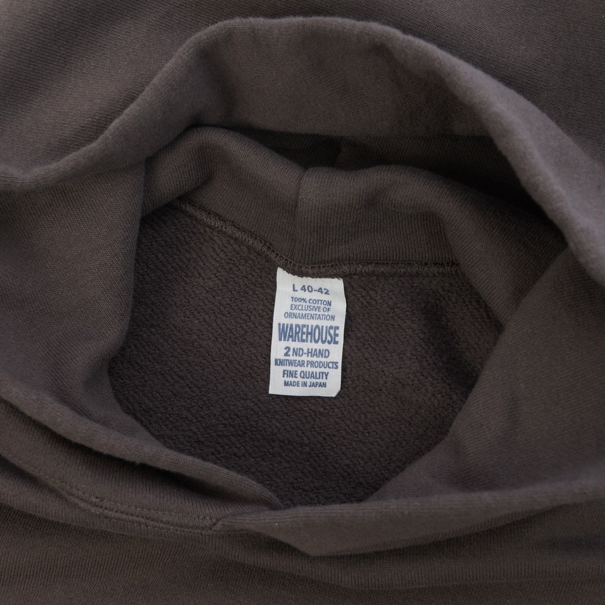 Warehouse & Co 462 Raglan Sleeve Hooded Sweatshirt - Charcoal