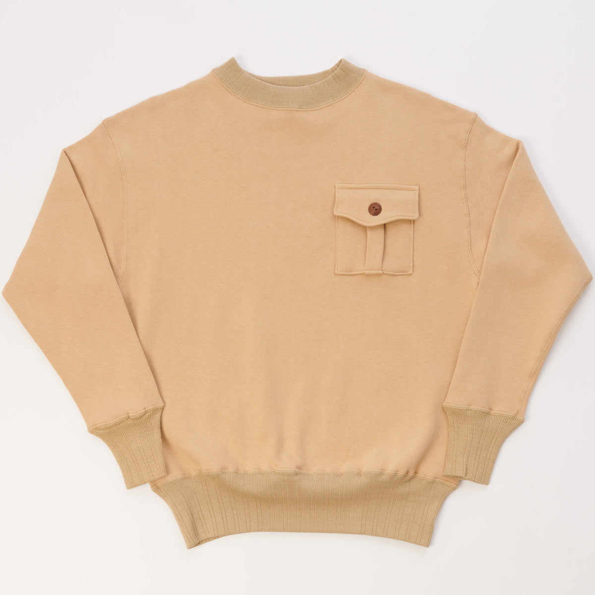 Warehouse & Co 478 Military Sweatshirt - Beige