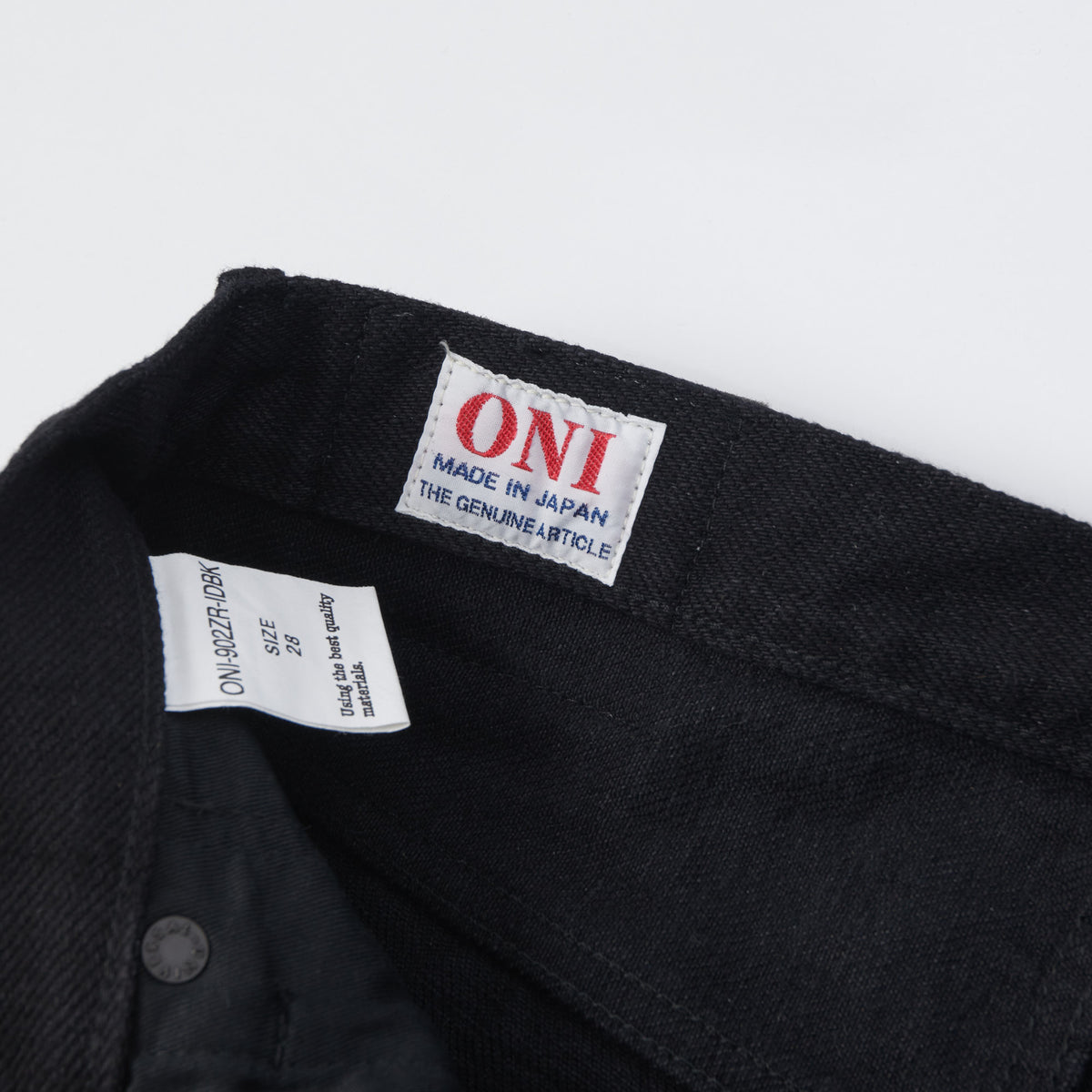 ONI Denim 902ZR-IDBK 20oz 'Indigo x Black Secret Denim' Tapered Jean - One Wash