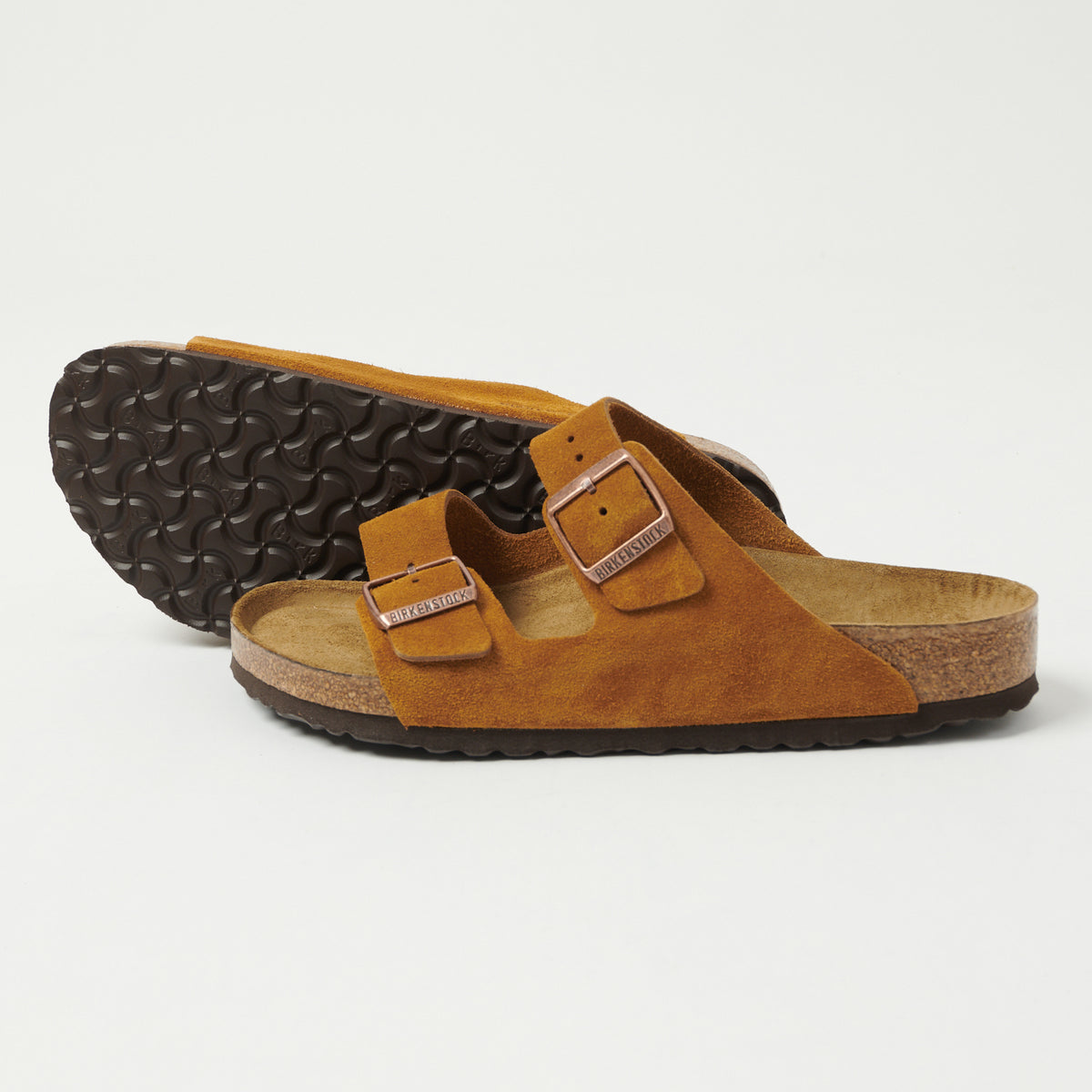 Birkenstock Arizona Suede Leather Sandal - Mink