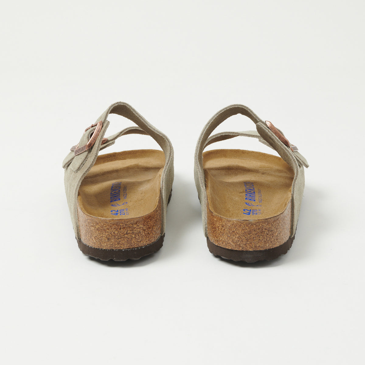 Birkenstock Arizona Suede Leather Sandal - Taupe