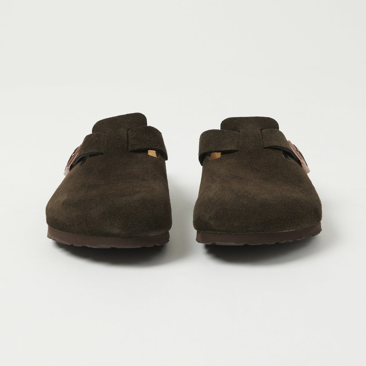 Birkenstock Boston Suede Leather Shoe - Mocha