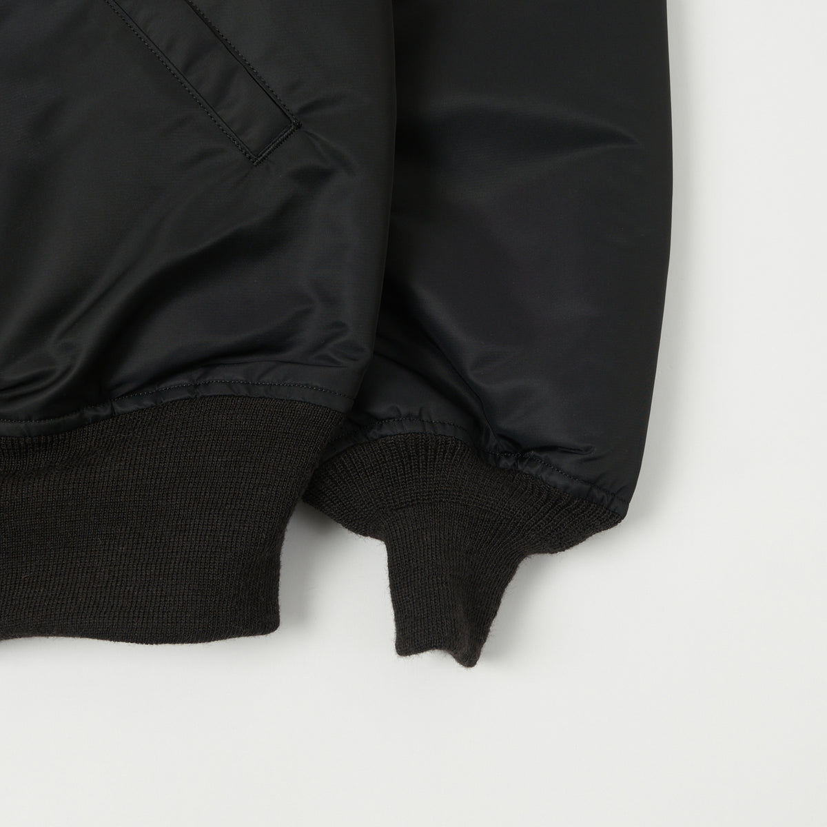 Buzz Rickson's x William Gibson MA-1 Flight Jacket 'Slender Long' - Black