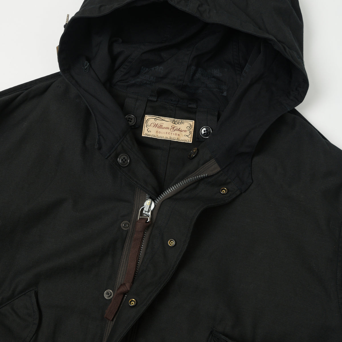 Buzz Rickson's x William Gibson U.S. Army M-51 Parka - Black