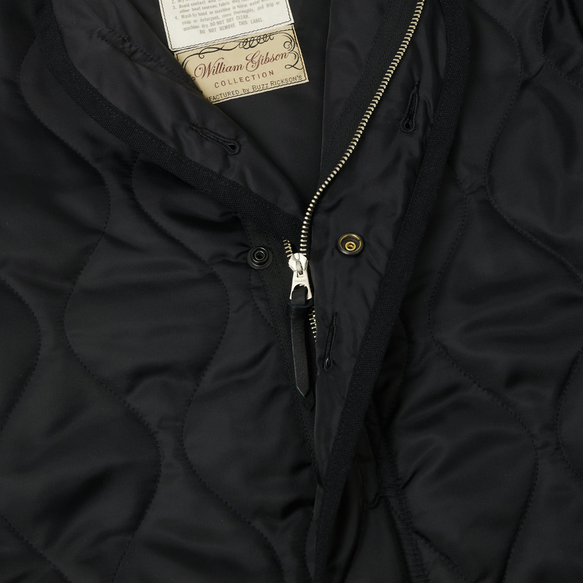 Buzz Rickson's x William Gibson U.S. Army M-65 Liner Jacket - Black