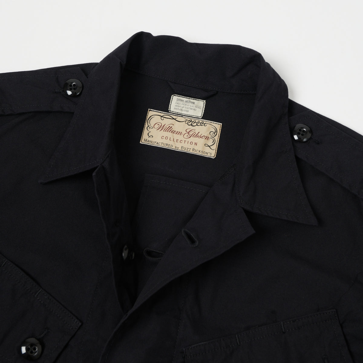Buzz Rickson's x William Gibson U.S. Army Tropical Combat Jacket - Black