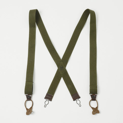 Buzz Rickson's A-11 Trouser Suspenders - Olive