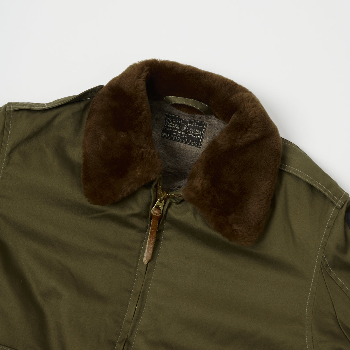 Buzz Rickson's 'Rough Wear Clothing Co' B-10 Flight Jacket - Olive Drab