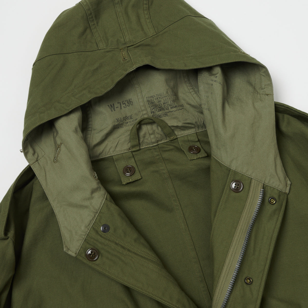 Buzz Rickson's U.S. Army M-51 Fishtail Parka - Olive Drab
