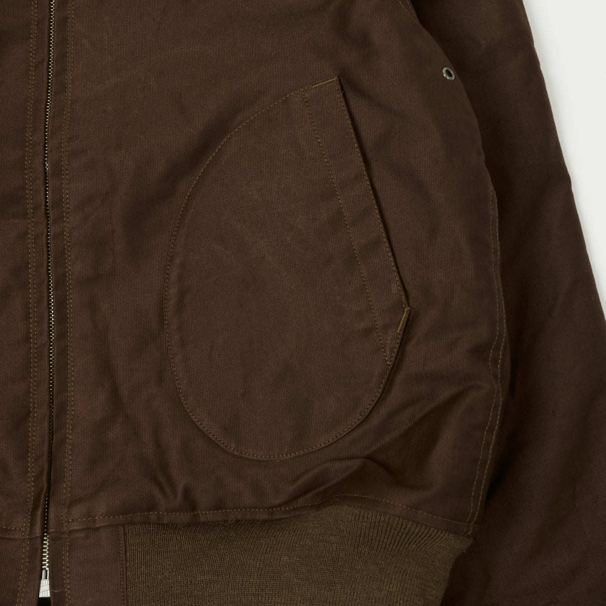 Buzz Rickson's U.S. Navy Zip Through Deck Jacket - Brown