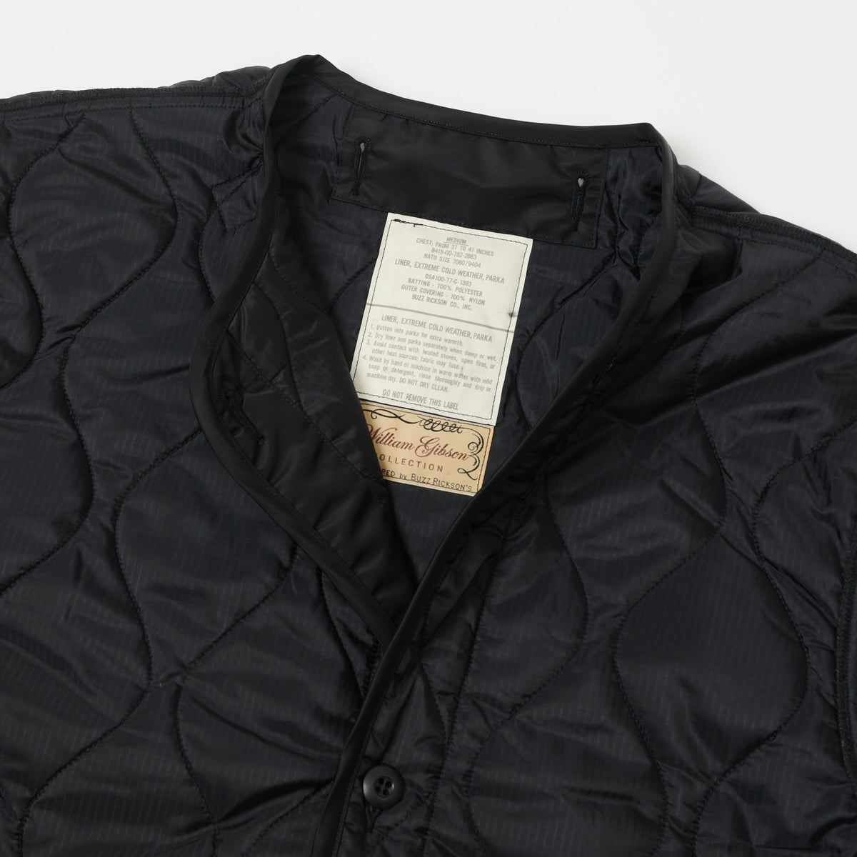 Buzz Rickson's x William 'Extreme Cold Weather' Liner Jacket - Black