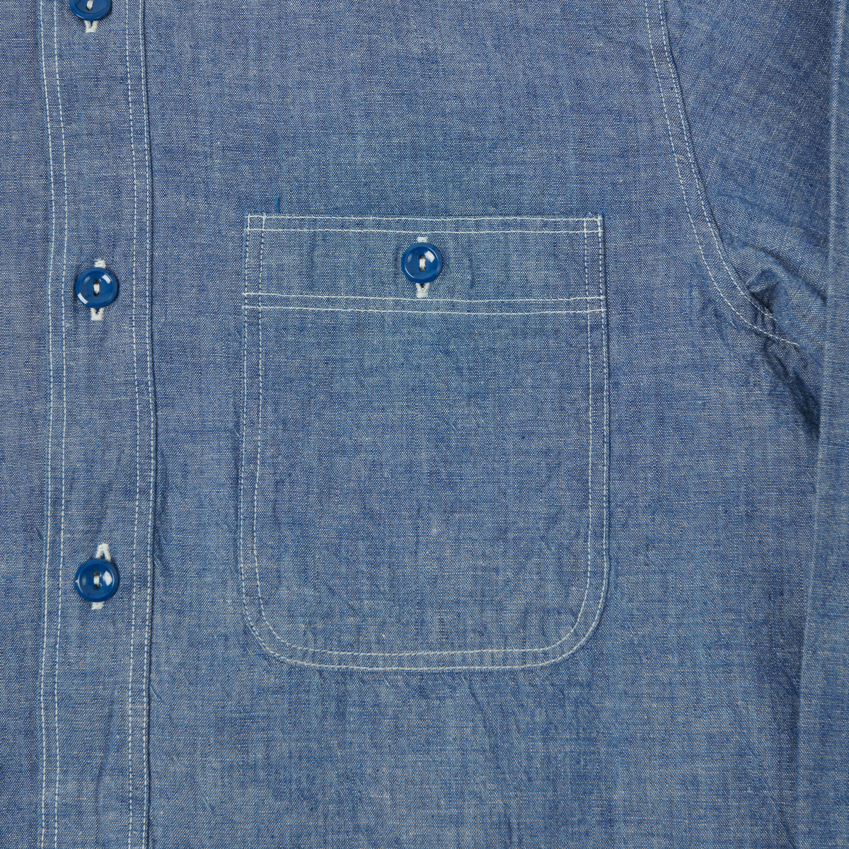 Buzz Rickson's U.S. Navy Chambray Work Shirt - Blue