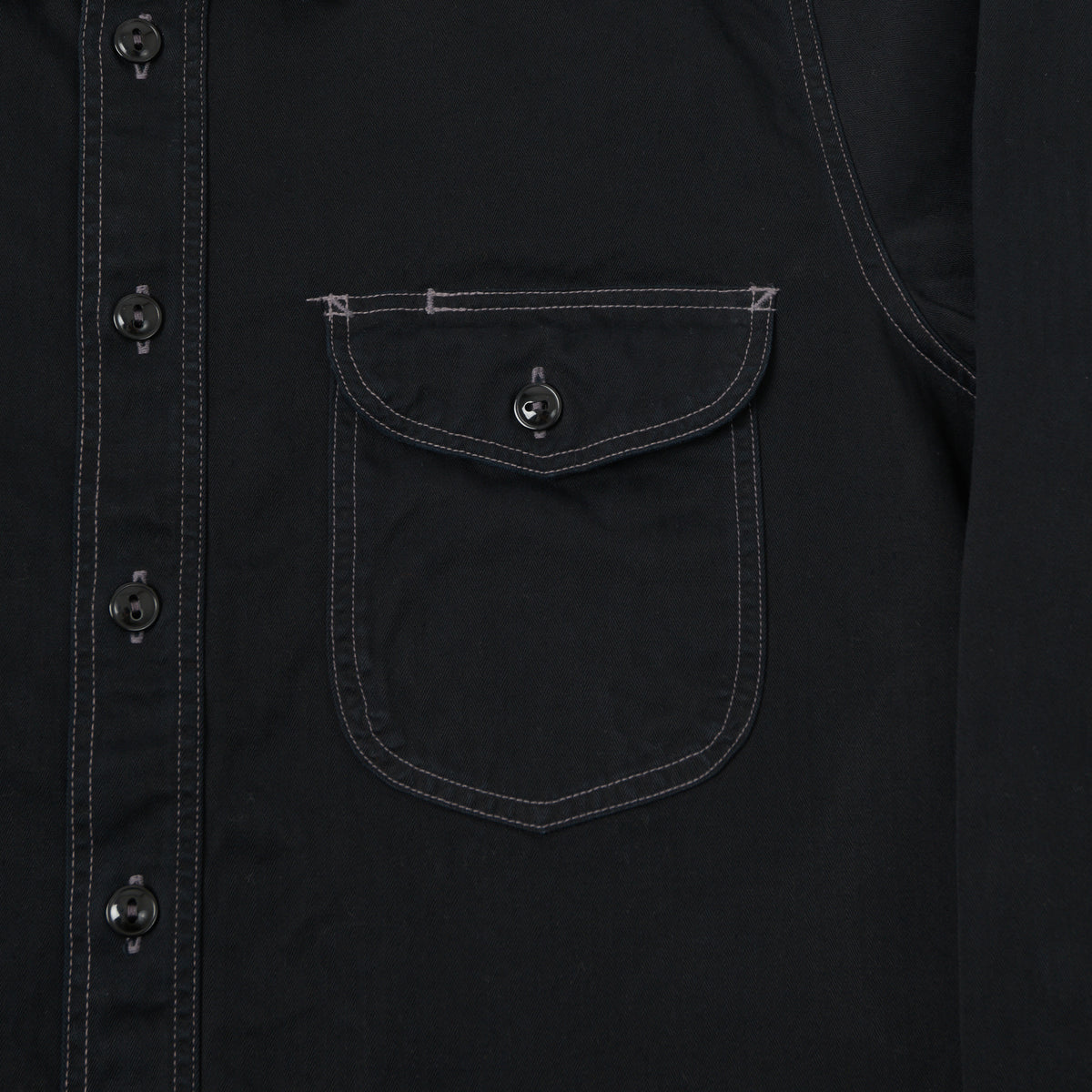 Buzz Rickson's Herringbone Work Shirt - Black