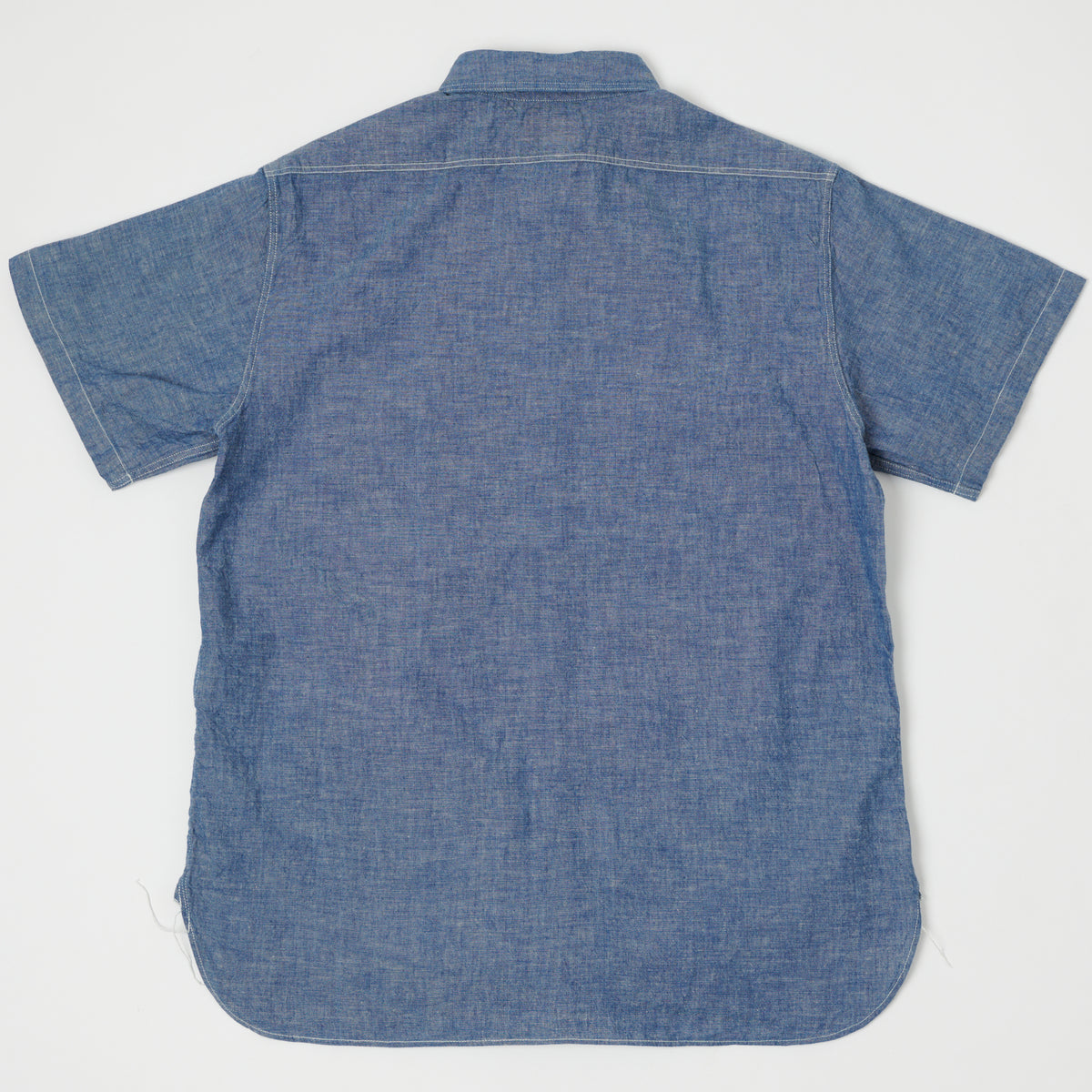 Buzz Rickson's Short Sleeve Chambray Shirt - Blue