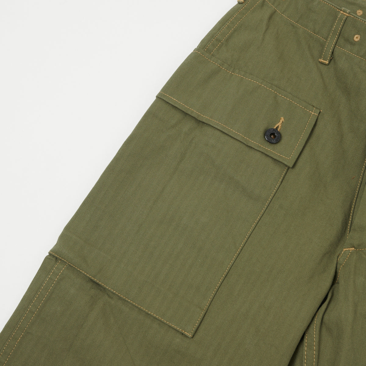 Buzz Rickson's U.S. Marine Corps P44 Herringbone 'Monkey Pants' - Olive