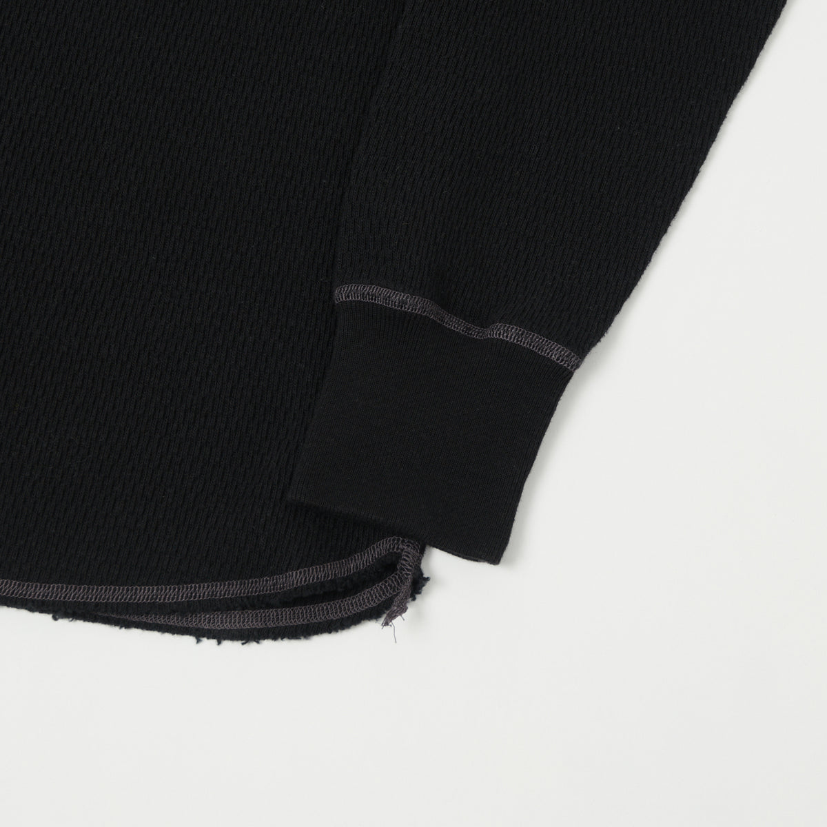 Buzz Rickson's Long Sleeve Thermal T-Shirt - Black