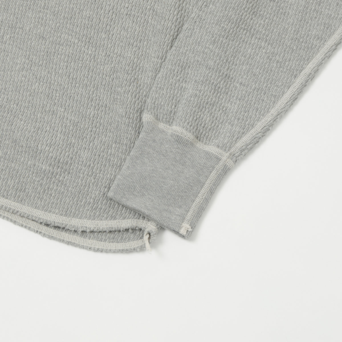 Buzz Rickson's Long Sleeve Thermal T-Shirt - Heather Grey