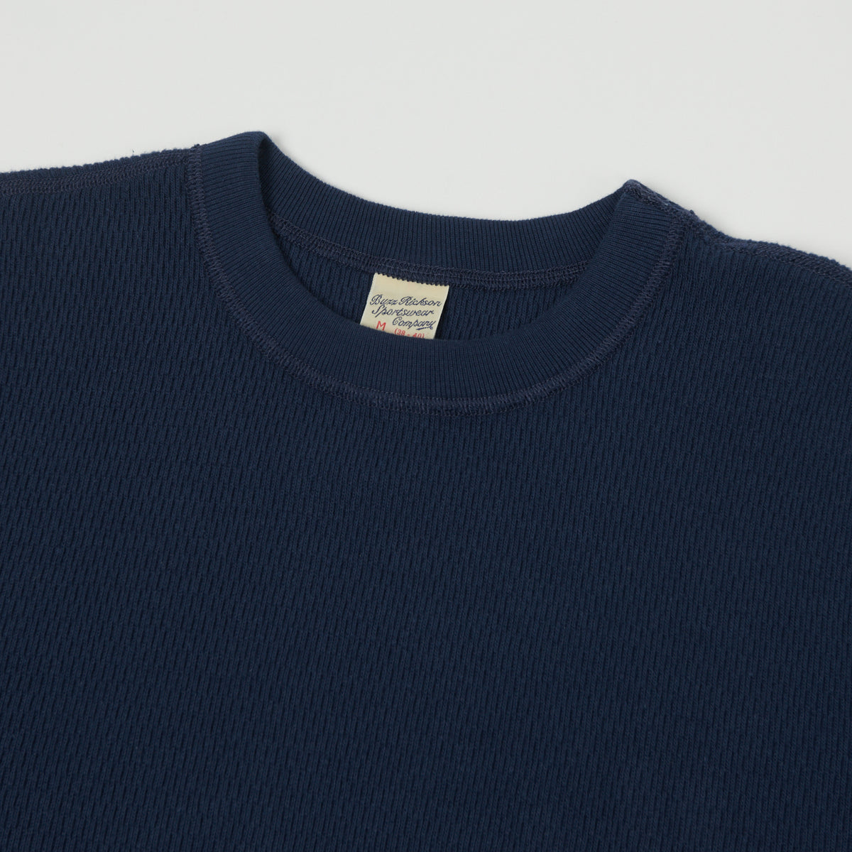 Buzz Rickson's Long Sleeve Thermal T-Shirt - Navy