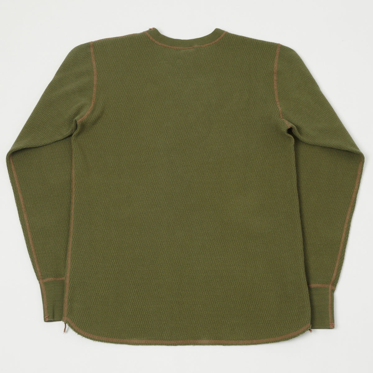 Buzz Rickson's Long Sleeve Thermal T-Shirt - Olive