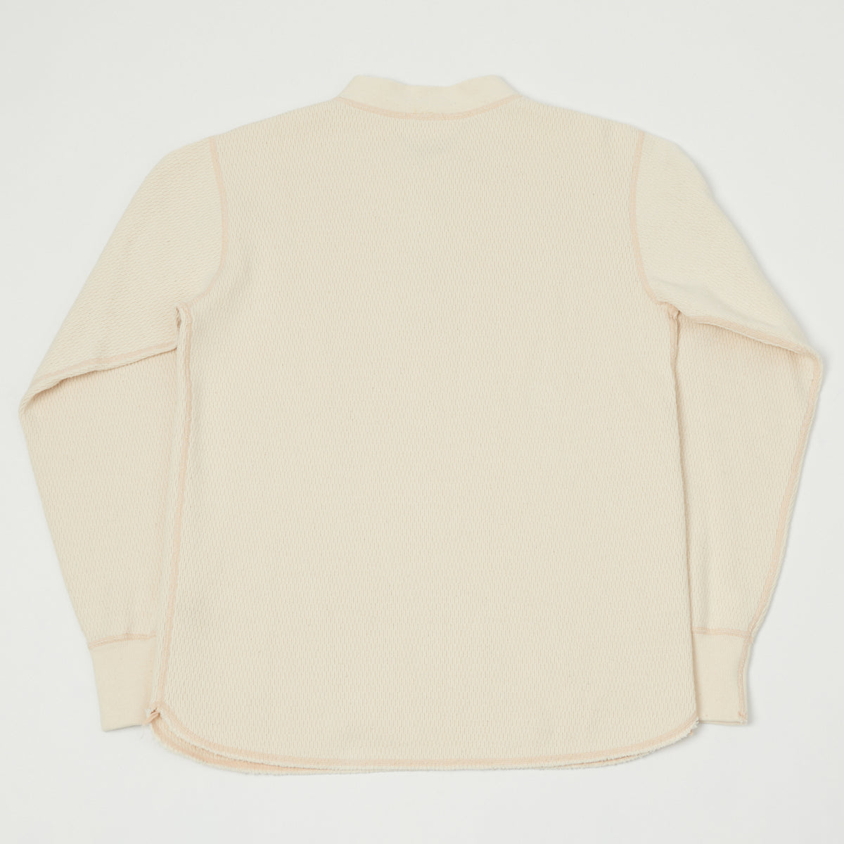 Buzz Rickson's Long Sleeve Thermal Henley - Natural