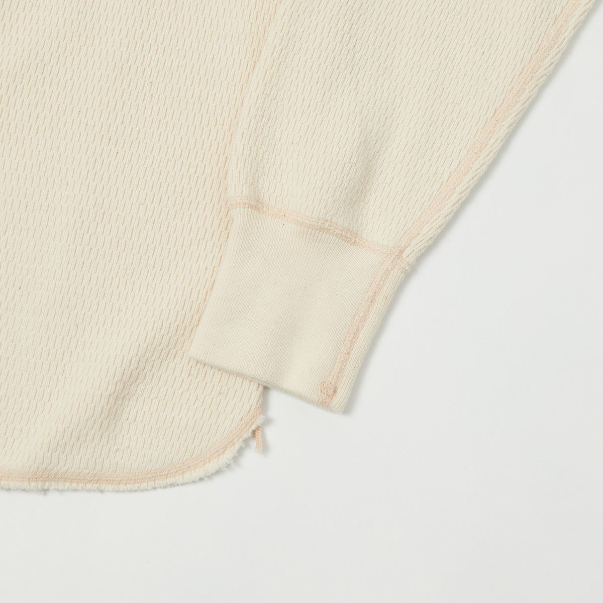 Buzz Rickson's Long Sleeve Thermal Henley - Natural