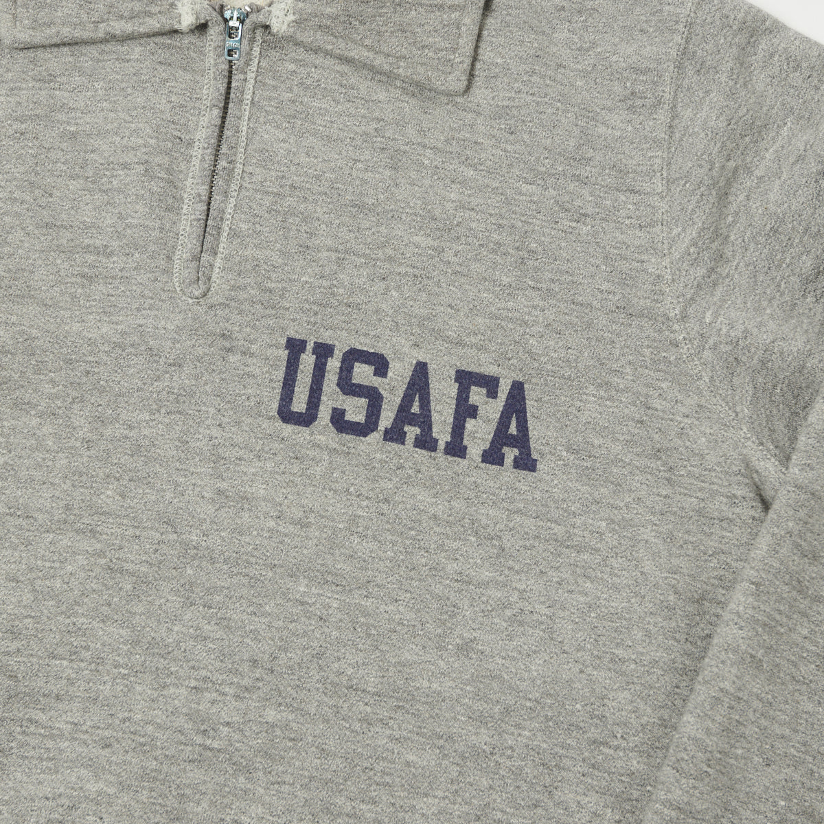 Buzz Rickson's U.S. Air Force Academy Half Zip Sweatshirt - Heather Grey